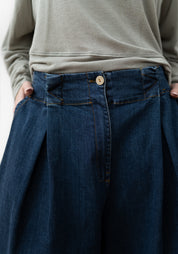 Cropped Wide Leg Denim Pants - December Thieves