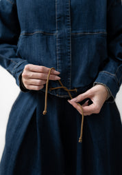 High Neck Cropped Denim Jacket - December Thieves