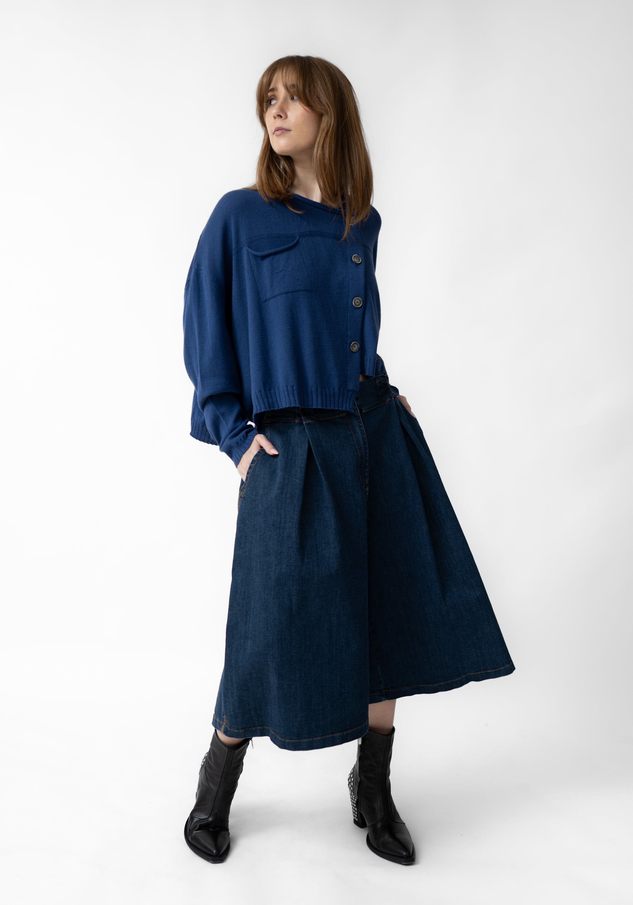 Oversized Drop Shoulder Wool Blend Knit Cardigan - December Thieves