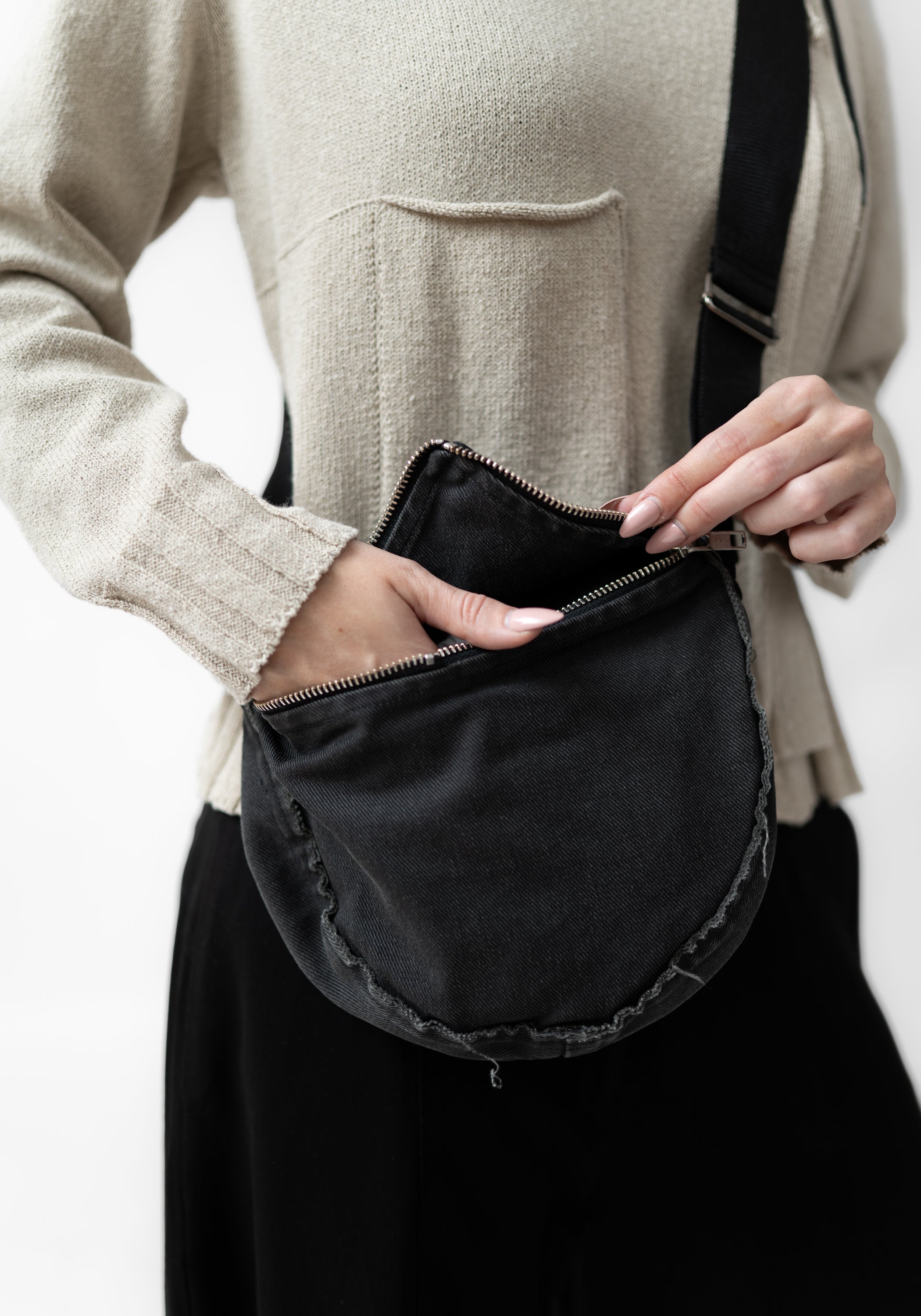 Distressed Denim Crossbody - December Thieves