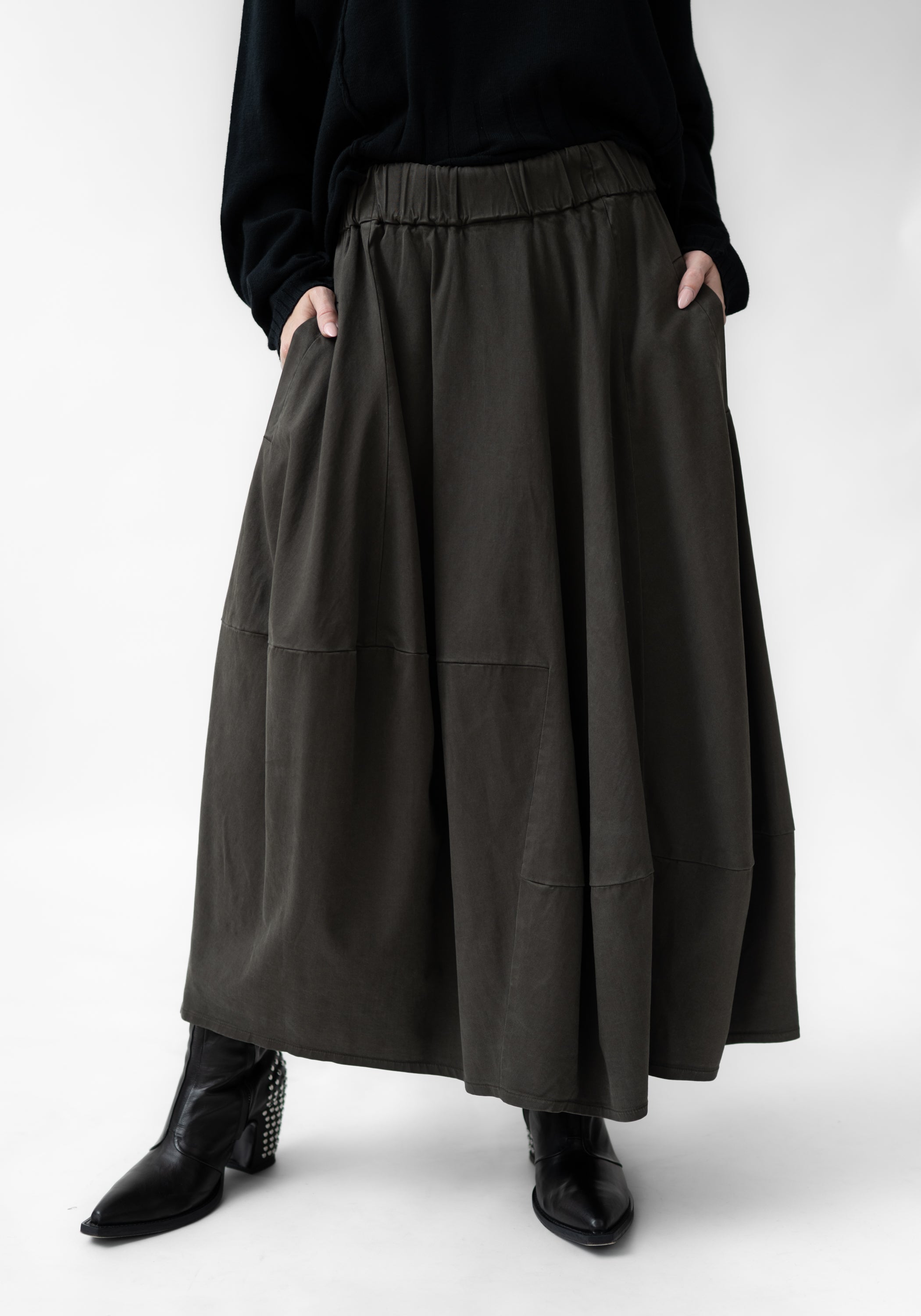 Asymmetric Paneled Bubble Skirt - December Thieves