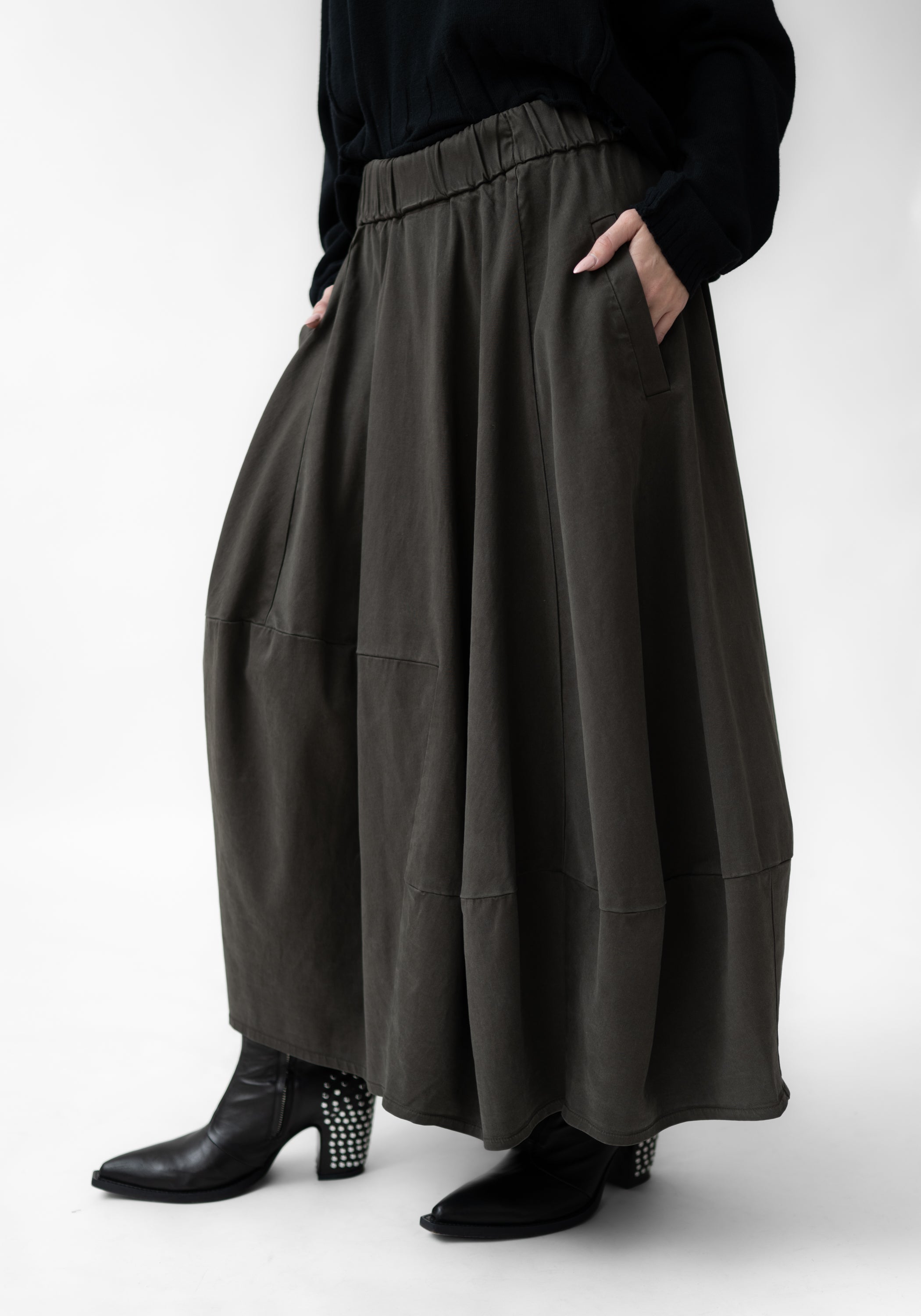 Asymmetric Paneled Bubble Skirt - December Thieves