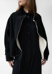 Oversized Drop Shoulder Fleece Lined Jacket - December Thieves