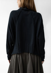 Drawstring Neck Wool Blend Knit Pullover - December Thieves