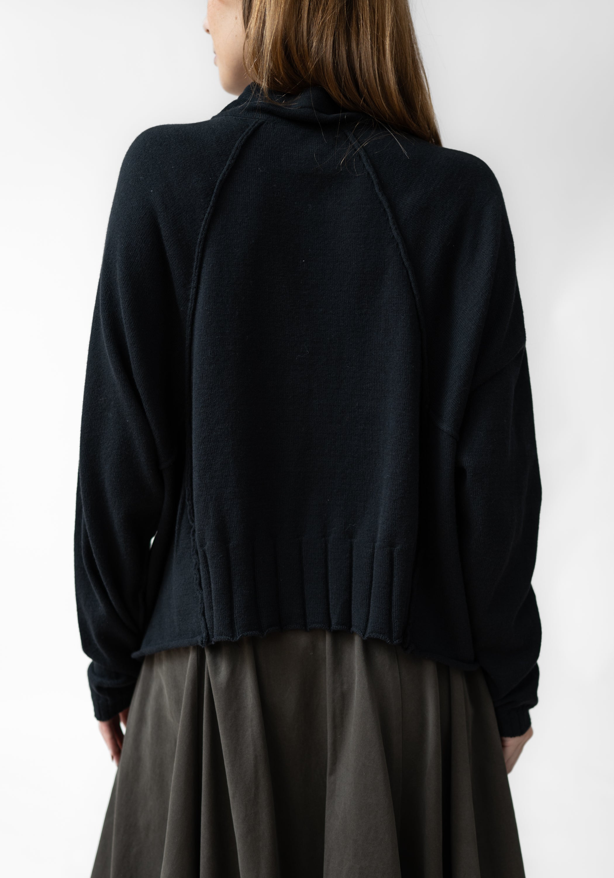 Drawstring Neck Wool Blend Knit Pullover - December Thieves