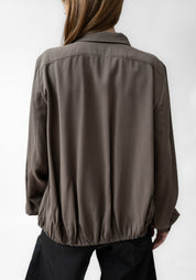 Asymmetric Gathered Hem Jacket - December Thieves