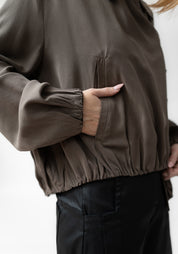 Asymmetric Gathered Hem Jacket - December Thieves