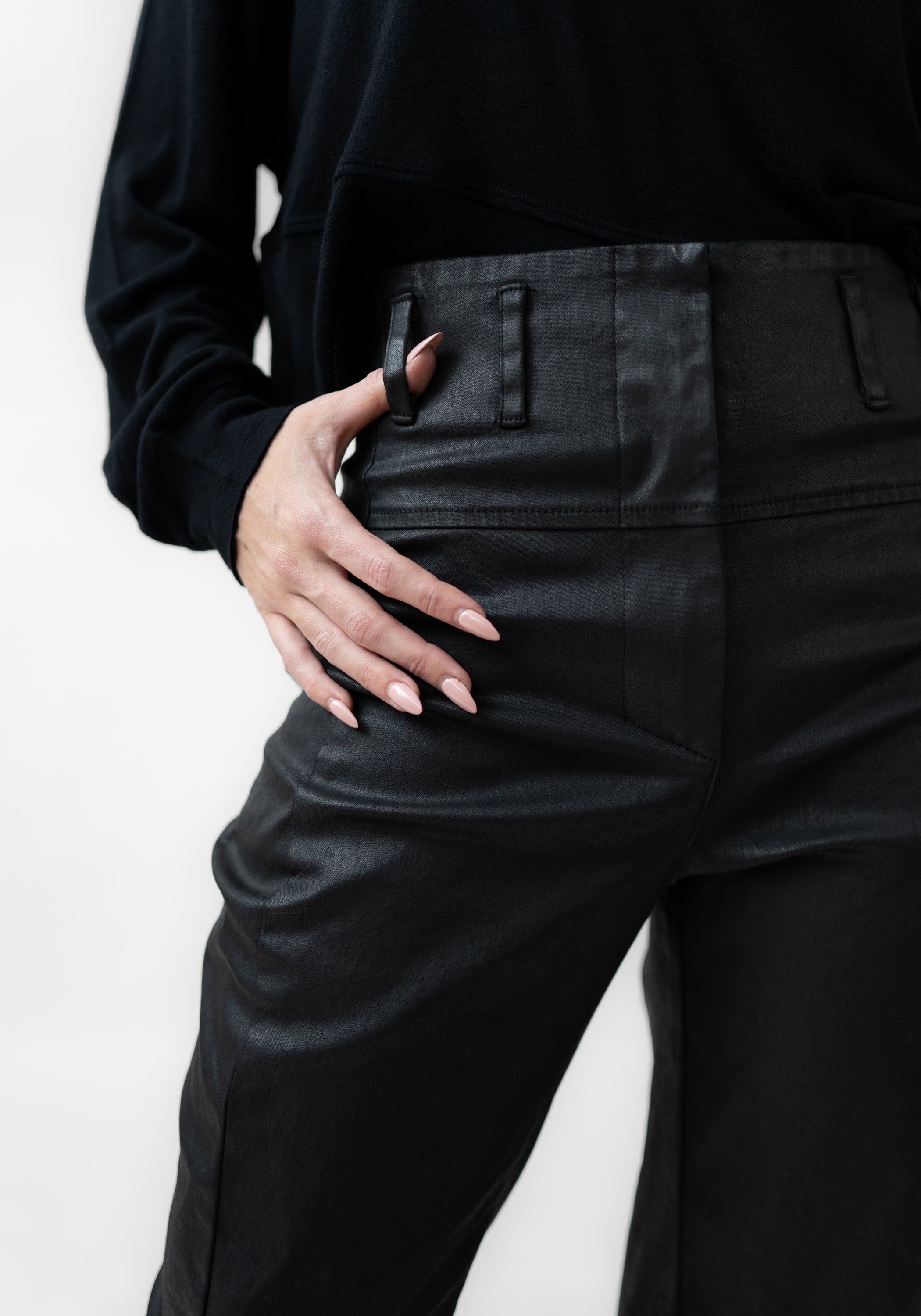 Coated Straight Leg Pants - December Thieves
