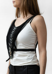 Draped Overbust Fringe and Leather Harness - December Thieves