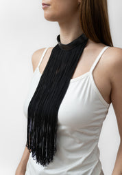 Fringe and Leather Collar - December Thieves