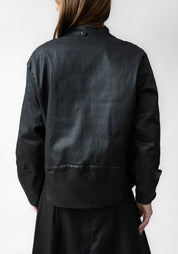 Coated Asymmetric Jacket with Removable Hood - December Thieves