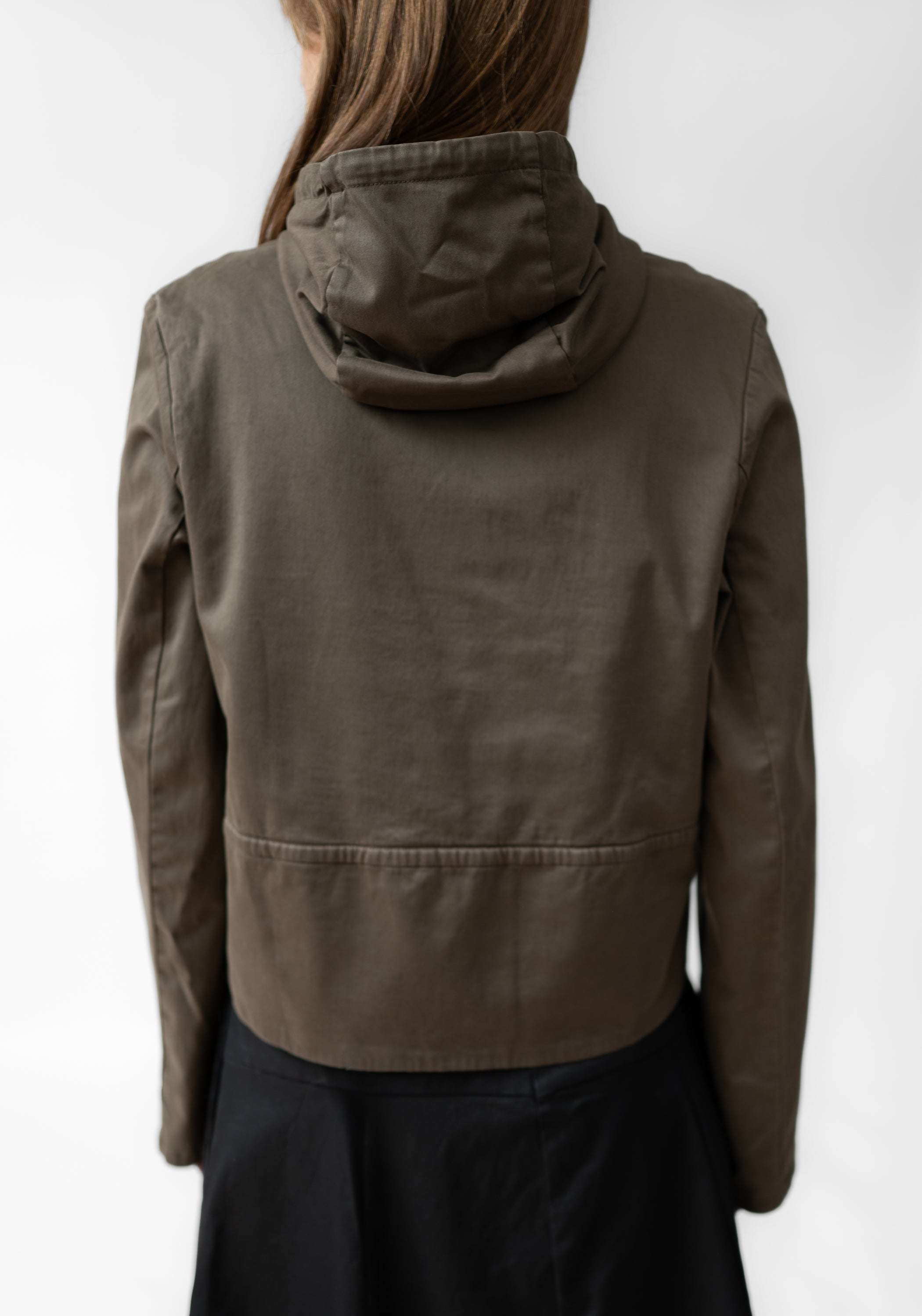 Asymmetric Cropped Hooded Jacket - December Thieves
