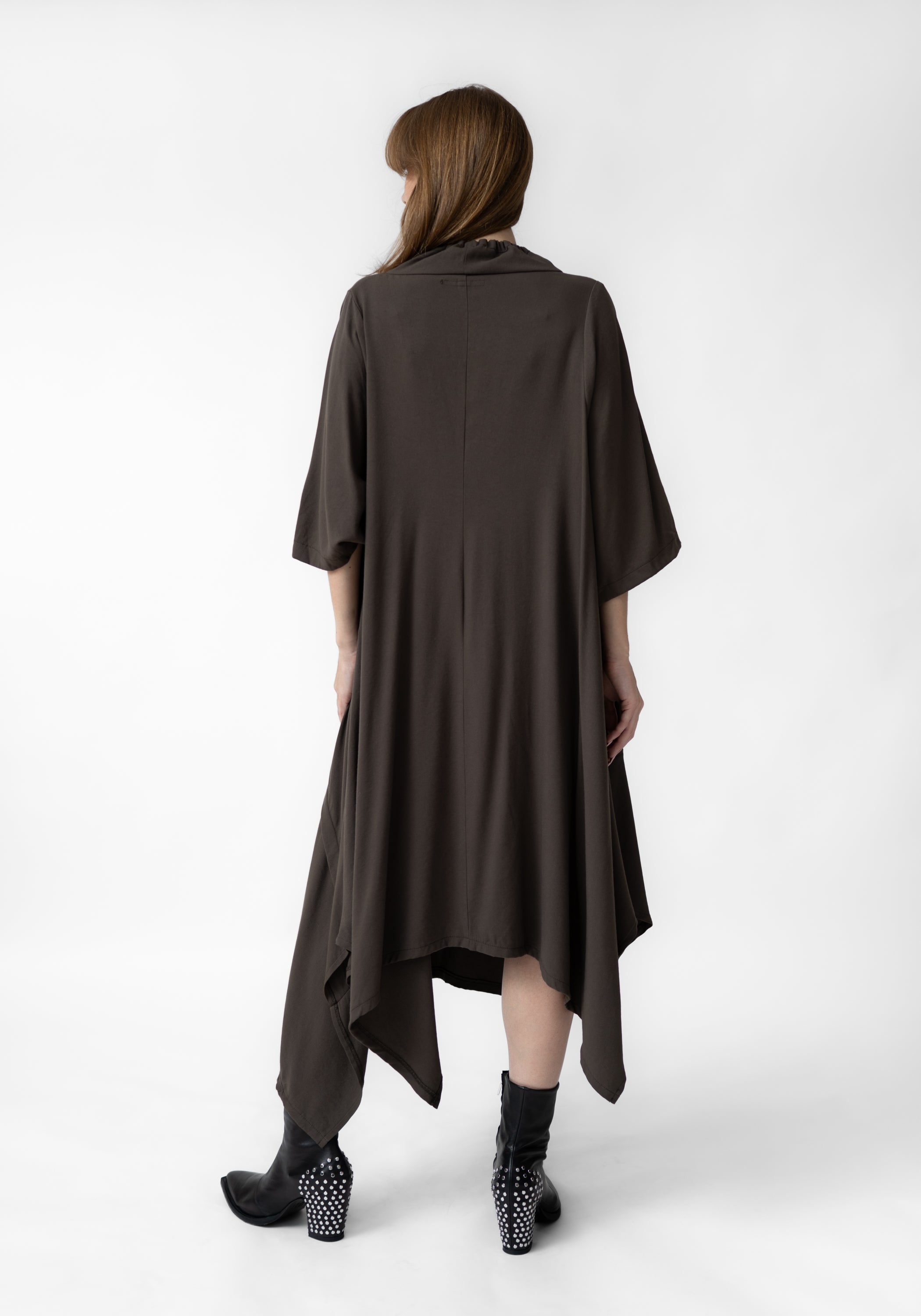 Oversized Drawstring Neck Sweatshirt Dress - December Thieves