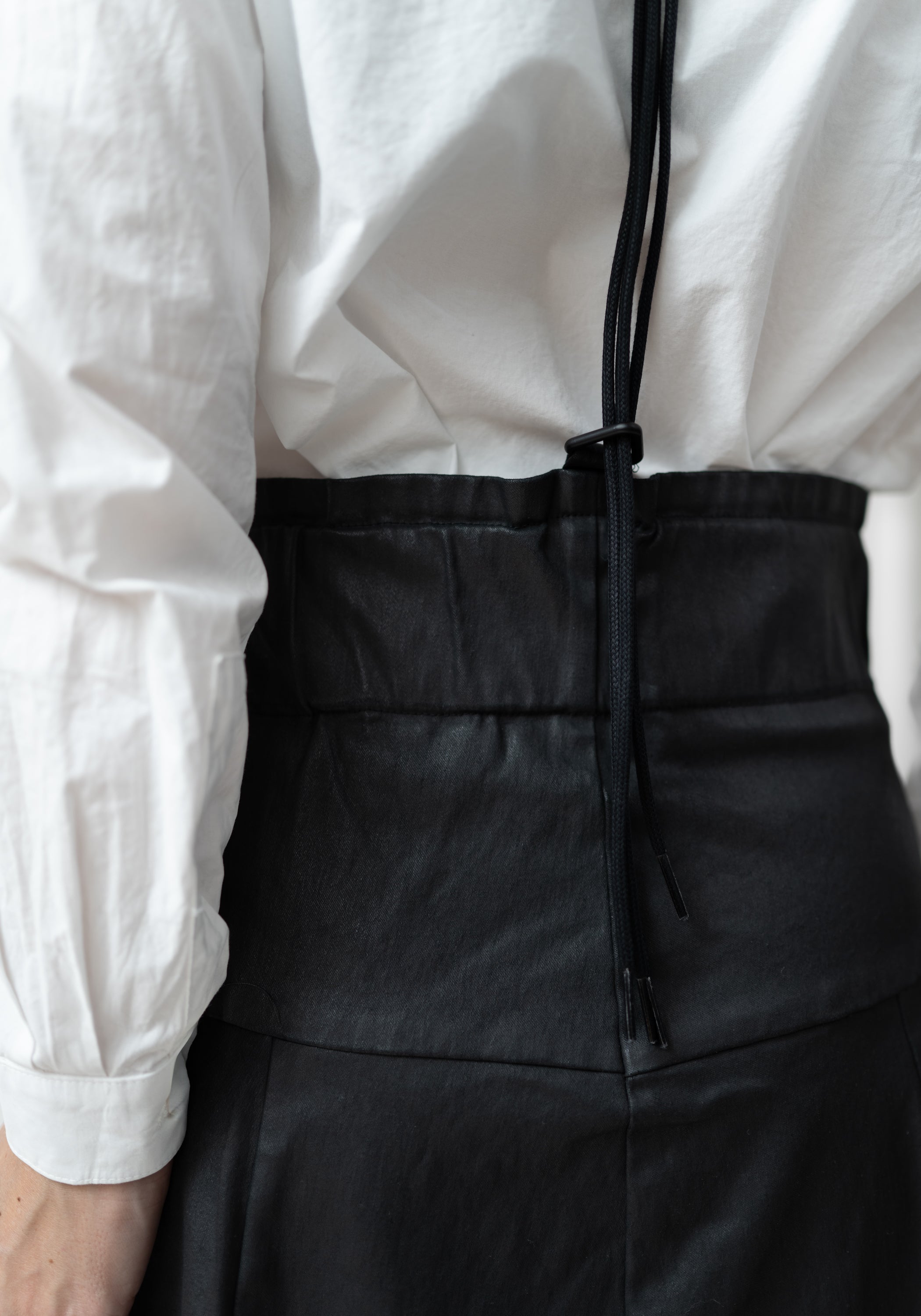 Coated High Waisted Maxi Skirt with Braces - December Thieves