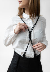 Coated High Waisted Maxi Skirt with Braces - December Thieves