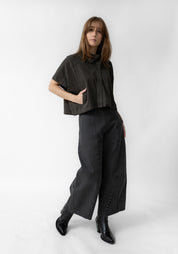 Asymmetric Cropped Short Sleeve Jacket - December Thieves