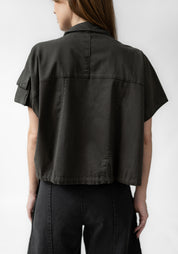 Asymmetric Cropped Short Sleeve Jacket - December Thieves