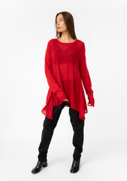 Asymmetric Wool Blend Knit Pullover - December Thieves