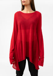 Asymmetric Wool Blend Knit Pullover - December Thieves