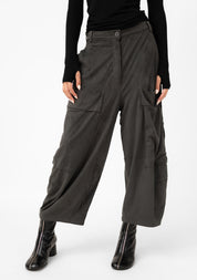 Bold Pocket Detail Faux Suede Pants - December Thieves