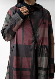 Asymmetric Zip Front Waterproof Hooded Jacket