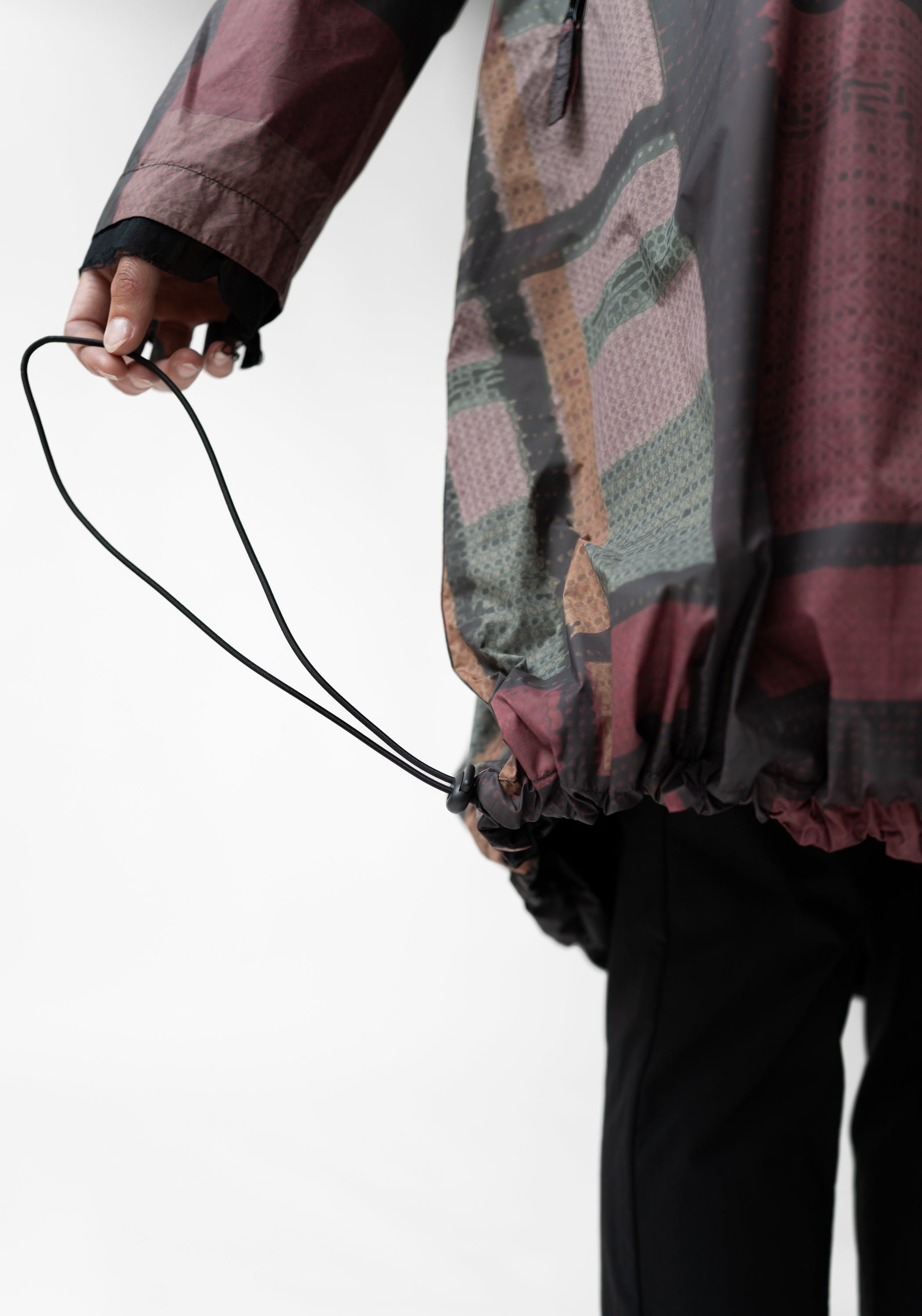Asymmetric Zip Front Waterproof Hooded Jacket