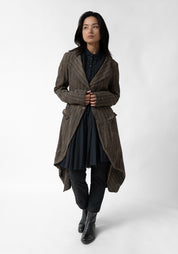 Tailored Linen and Wool Blend Riding Jacket