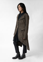Tailored Linen and Wool Blend Riding Jacket