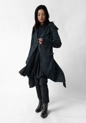 Tailored Linen and Wool Blend Riding Jacket