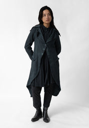 Tailored Linen and Wool Blend Riding Jacket