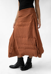 Geometric Textured Bubble Skirt