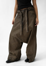 Extreme Drop Waist Straight Leg Pants