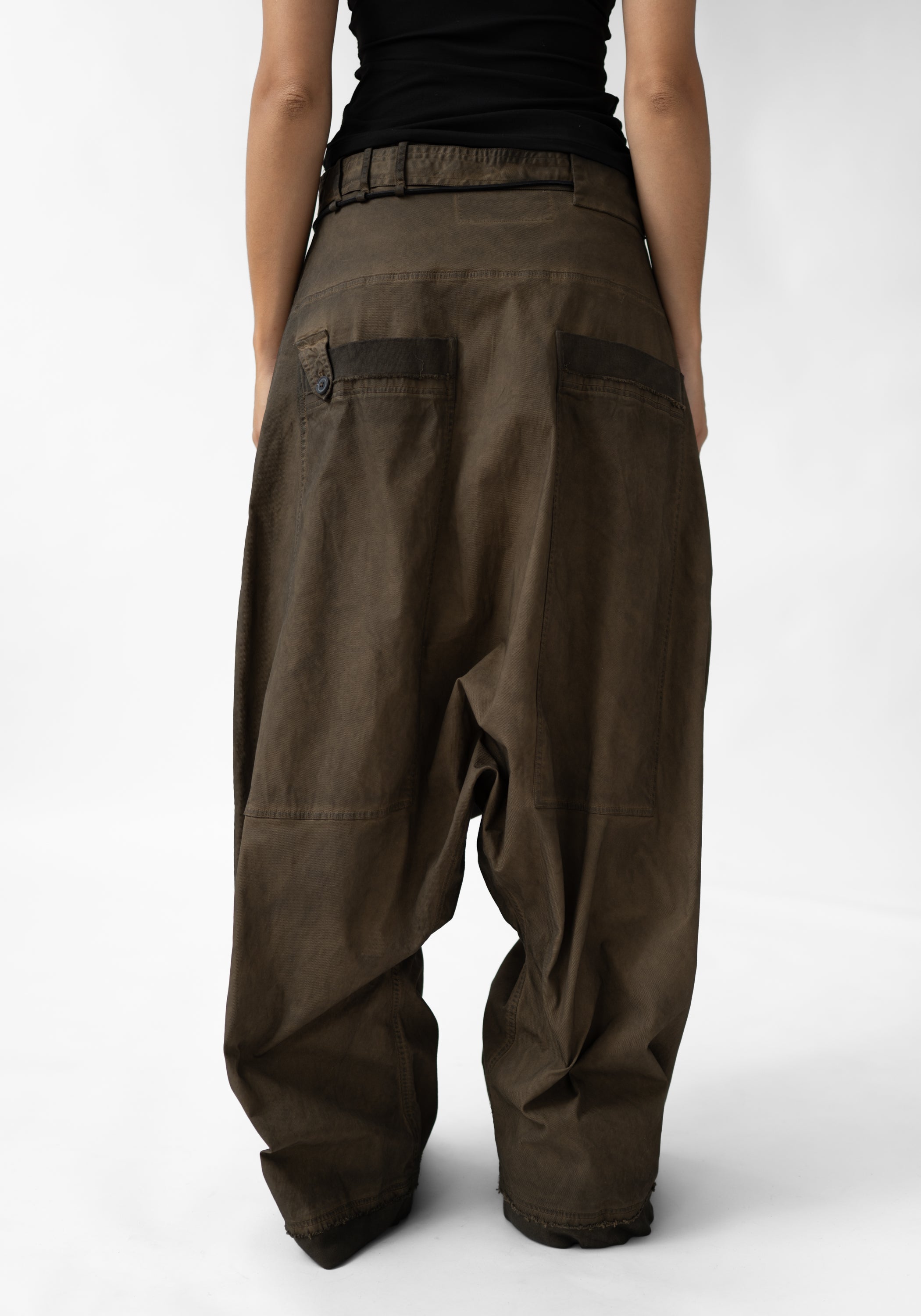 Extreme Drop Waist Straight Leg Pants