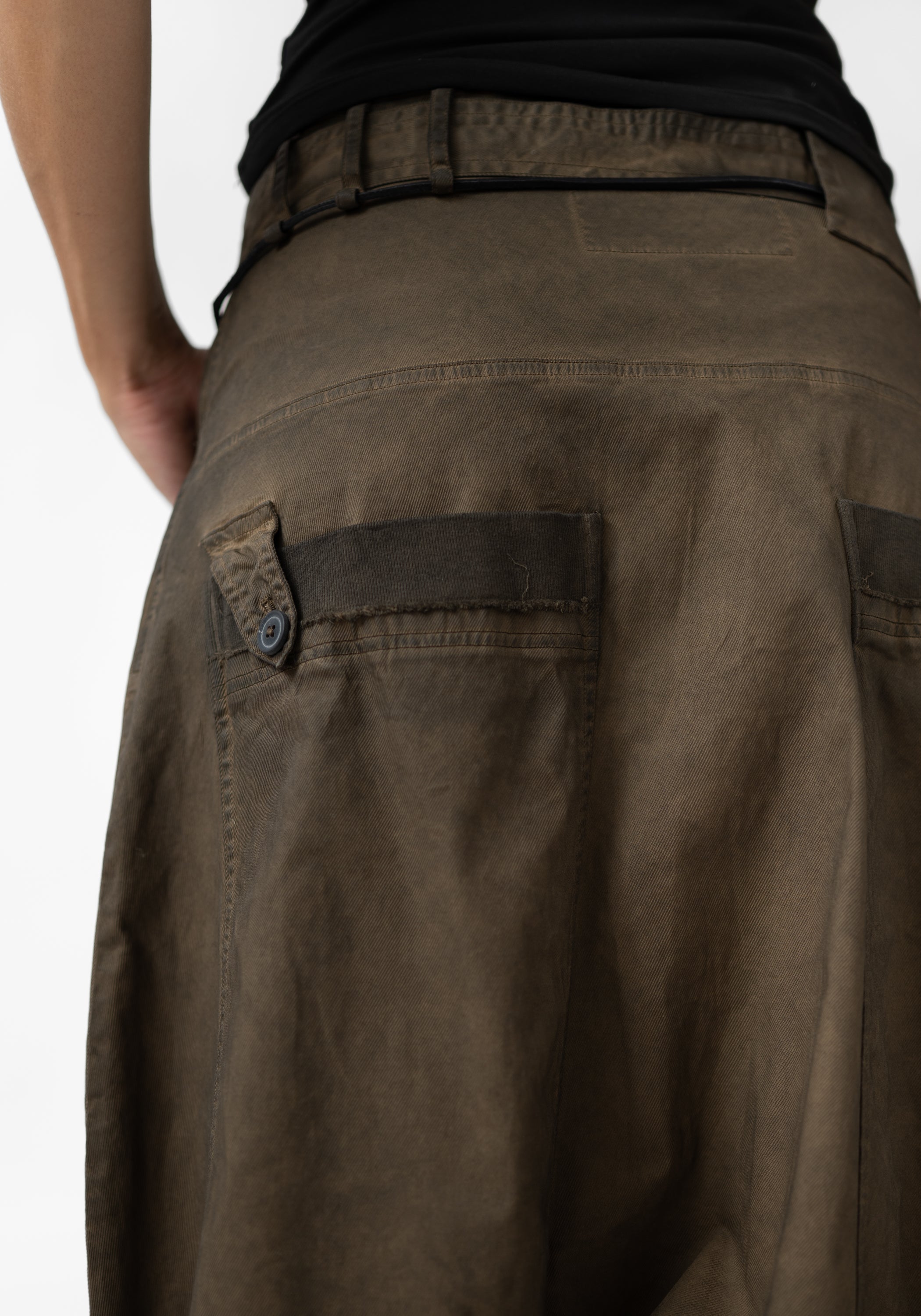 Extreme Drop Waist Straight Leg Pants