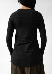 Fitted Mesh Details T-Shirt