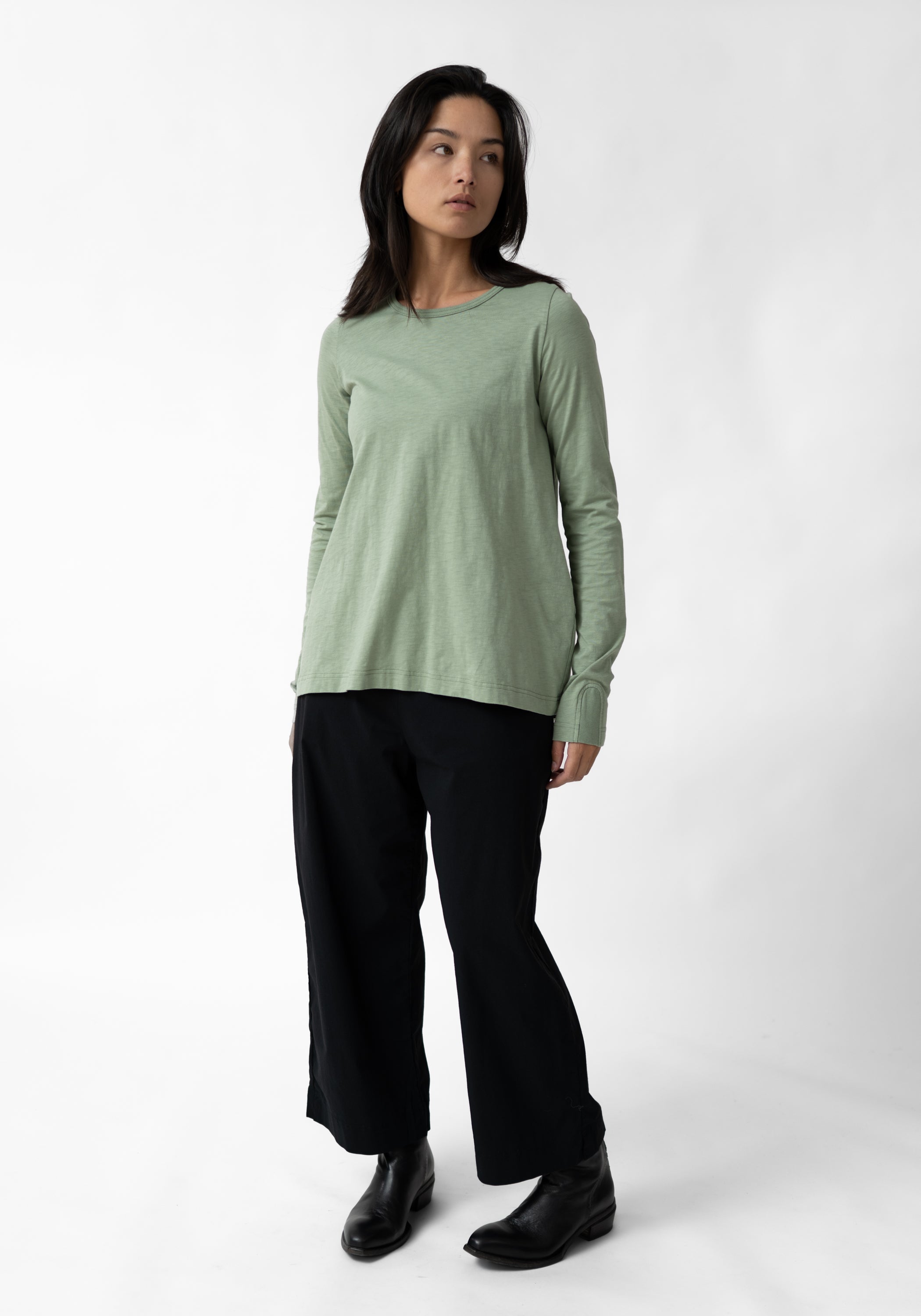 Asymmetric Long Sleeve T-Shirt