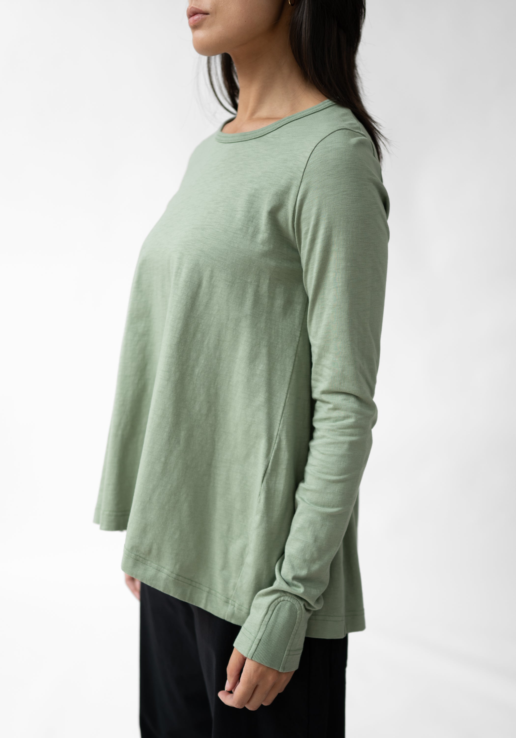 Asymmetric Long Sleeve T-Shirt