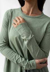 Asymmetric Long Sleeve T-Shirt