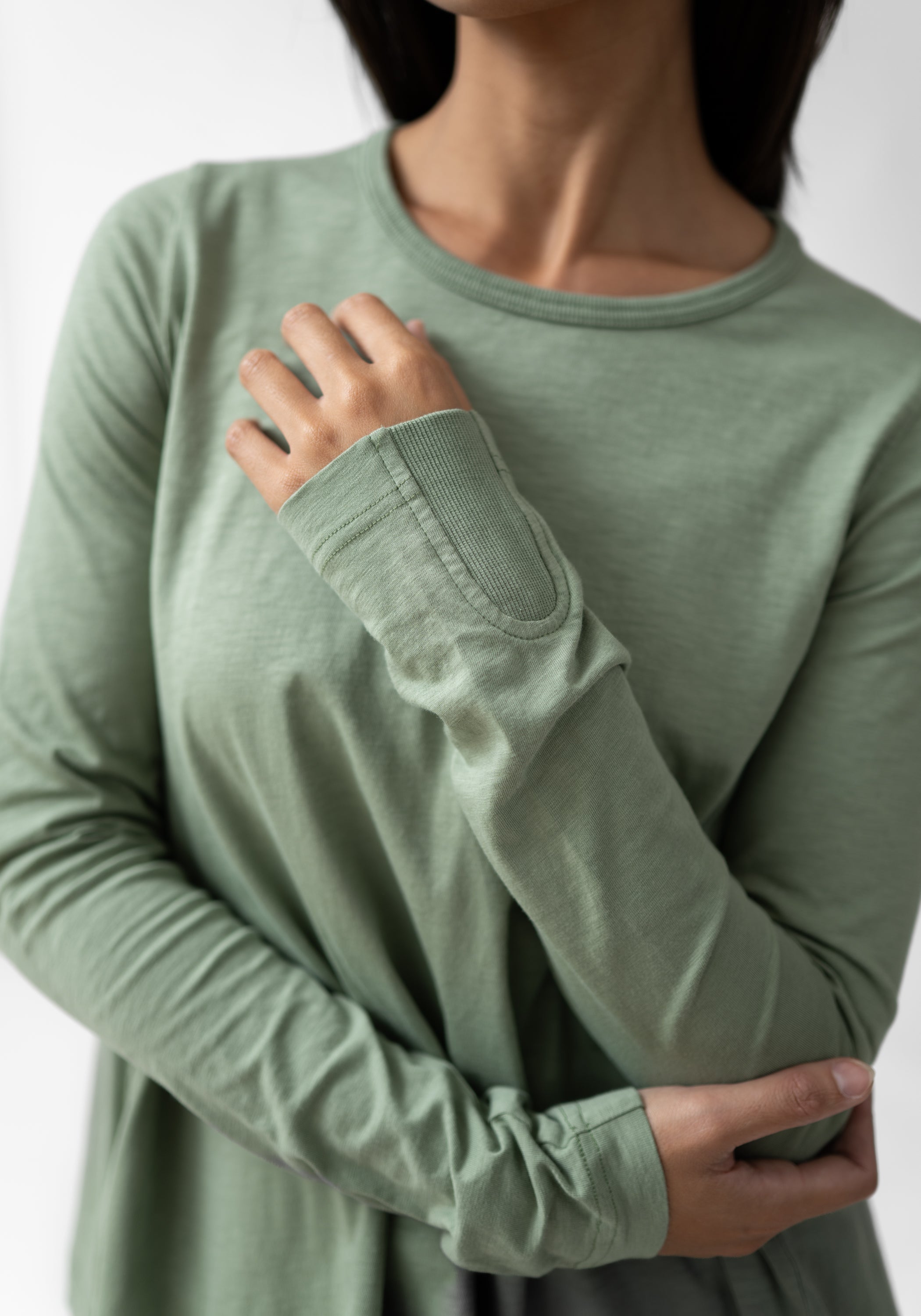 Asymmetric Long Sleeve T-Shirt