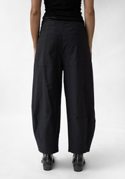 Tapered Balloon Leg Stretch Pants