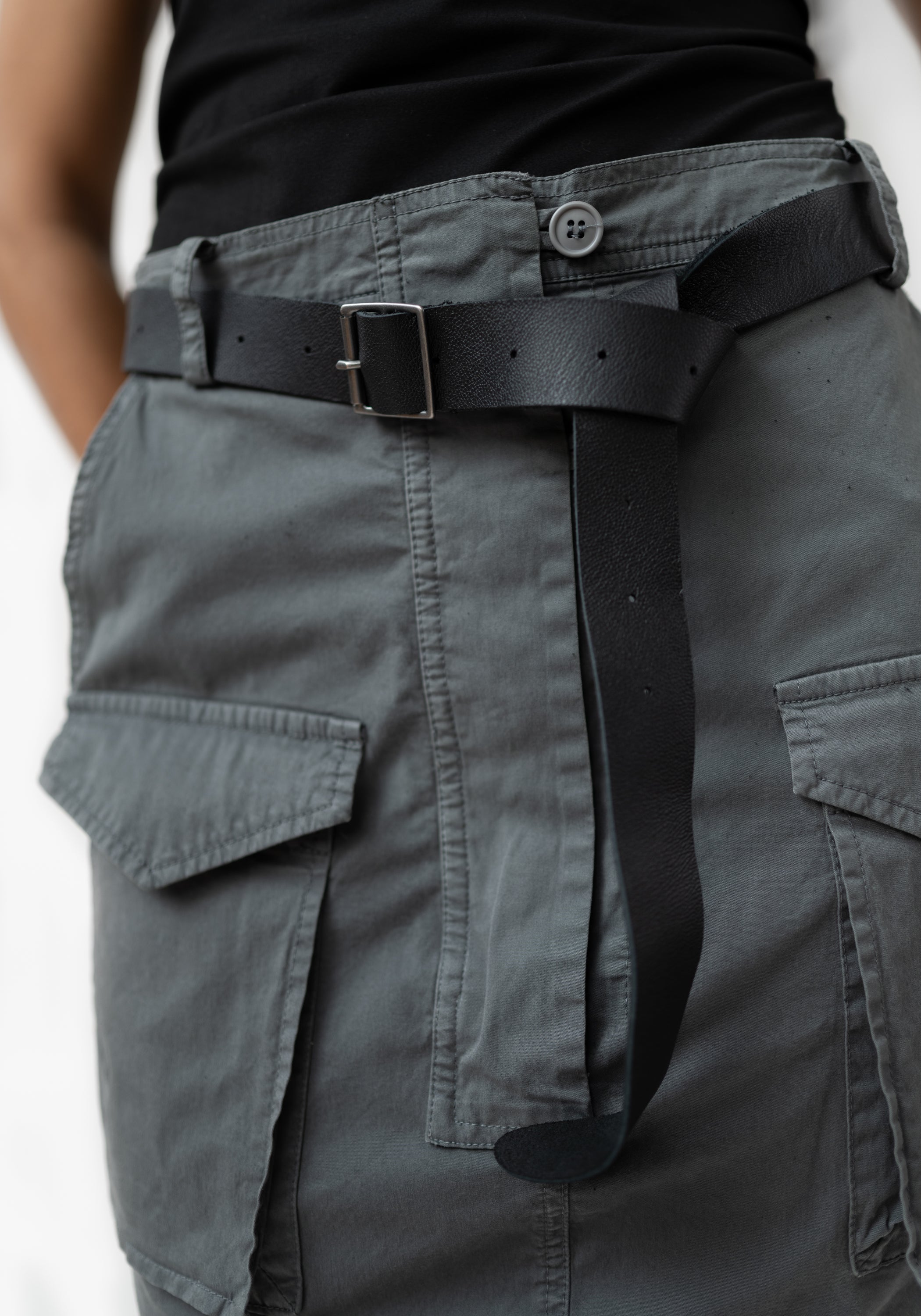 Black Soft Leather Belt