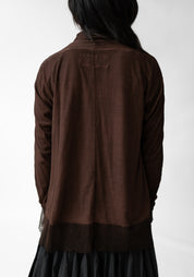 Mesh Edged High Neck T-Shirt