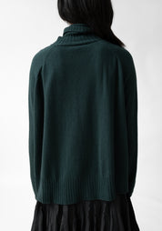 High Neck Wool Blend Cardigan