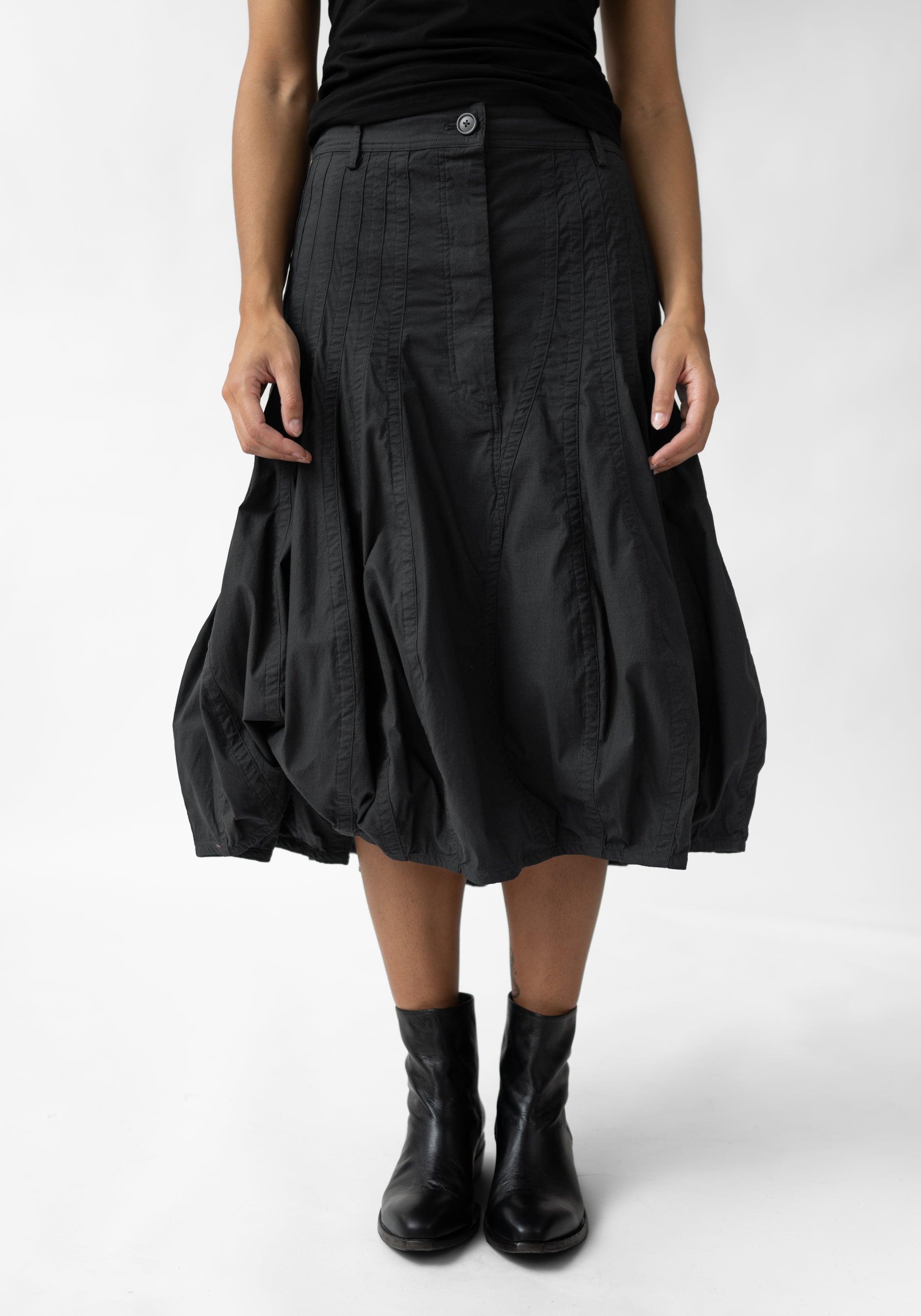 Paneled Bubble Skirt