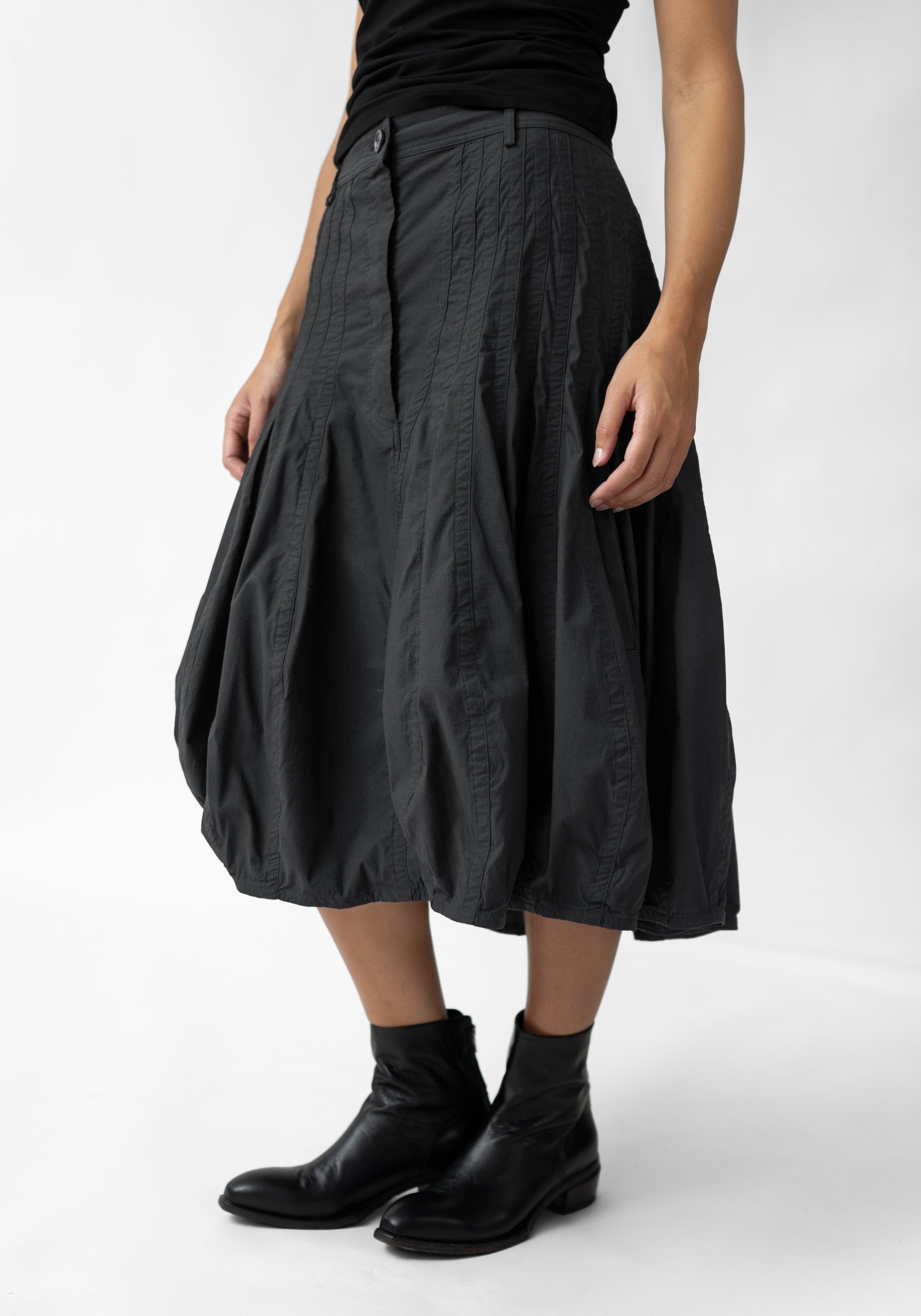 Paneled Bubble Skirt