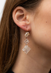 14k-18k Gold Rainbow Moonstone Drops