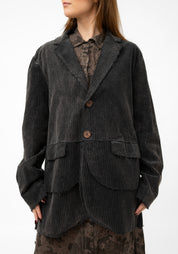 Oversized Corduroy Blazer Jacket