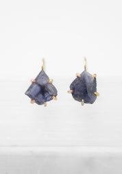 14k-18k Gold Iolite Hook Earrings