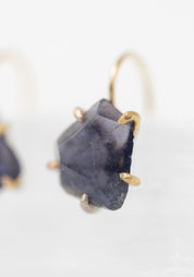 14k-18k Gold Iolite Hook Earrings