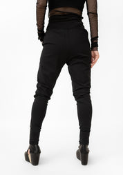 Coated Front Tapered Leg Paneled Pants - December Thieves
